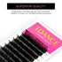 TDANCE Premium D Curl 0.07mm Thickness Semi Permanent Eyelash Extensions, Mixed 10-17mm