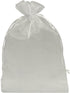 Ankirol 50pcs Sheer Organza Favor Bags, 12 x 16 Inch X Large Drawstring Bags (White)