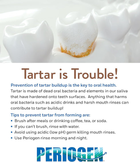 New PeriogenPro Oral Rinse - Prevents & Reduces Tartar Buildup, Professional Strength, Hint of Mint Flavor, 3 oz