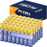 PKCELL AAA Batteries 3A R03P UM4 - 1.5V Carbon Zinc Single Use Batteries for LED Candles, Remote Controls (40-Count)
