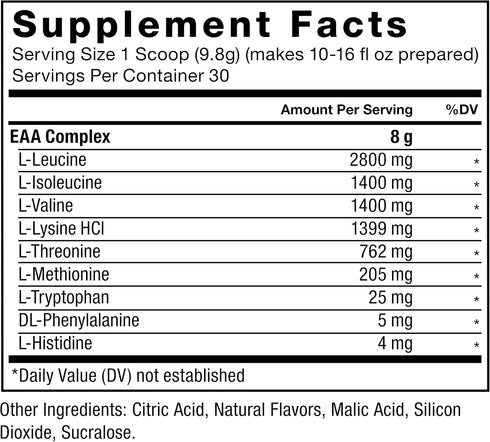 Force Factor Essential Amino Acids Powder, Full Spectrum EAAs Supplement for Healthy Muscle Recovery, Orange Mango