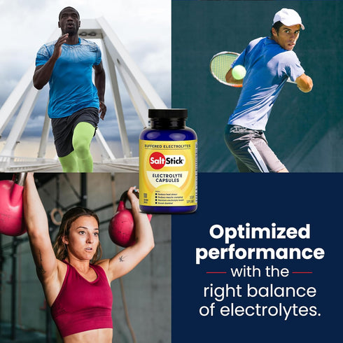 SaltStick Electrolyte Capsules with Vitamin D - 100 Count, Salt Pills for Running, Endurance Sports Nutrition