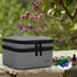 LUXJA Essential Oil Carrying Case - Holds 30 Bottles (5ml-30ml), Double-Layer Organizer, Gray