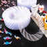 U-QE 100 Pieces Clear Plastic Plates, 6 Inch Disposable Dessert Plates, Washable & Reusable for Parties