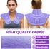 Microwave Heating Pad for Neck, Shoulders, and Back Pain Relief - Moist Heat, Weighted Microwavable Neck Wrap, Purple