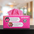 Arkwright Smart Rags in Box - (Pack of 50) Lint Free Microfiber Cleaning Cloths, 12 x 12 in, Pink