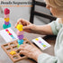 PHIELEY 3-in-1 Activities for Dementia Patients, Memory Cognitive Games for Seniors, Shape Matching Alzheimers Products