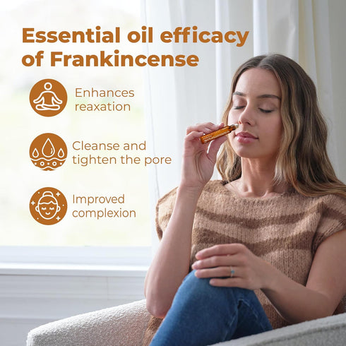 Spanish Premium Frankincense Oil Roll On – 100% Pure & Natural Frankincense Essential Oils for Versatile Aromatherapy