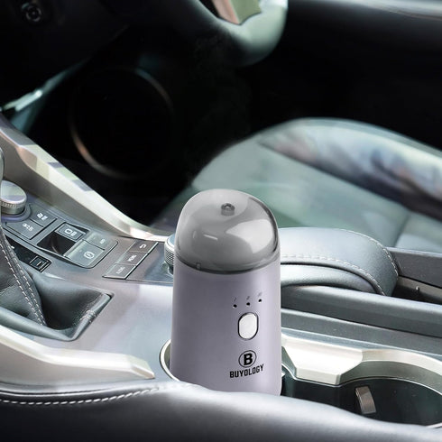 Rechargeable Car Essential Oil Diffuser - Portable, Cordless, Waterless Aromatherapy for Car, Travel, Office