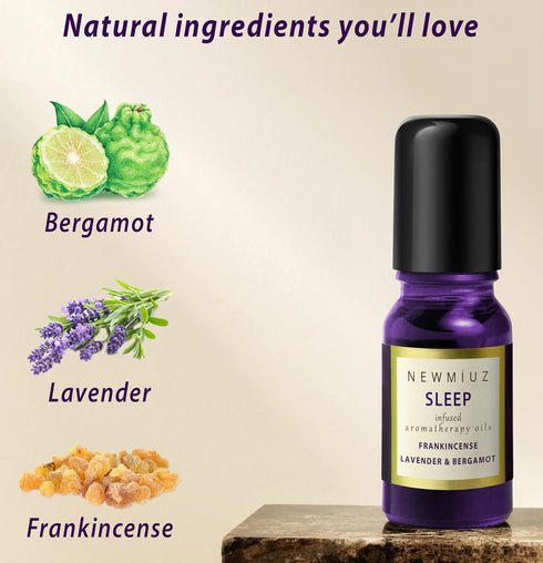 Sleep Well Roll On Essential Oil Anti Stress Calming Aromatherapy Stick Blend Lavender Bergamot Frankincense Destress