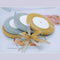 4 Roll Glitter Metallic Ribbon - Gold Silver Glitter for Gift Wrapping, Crafts, and Decorations