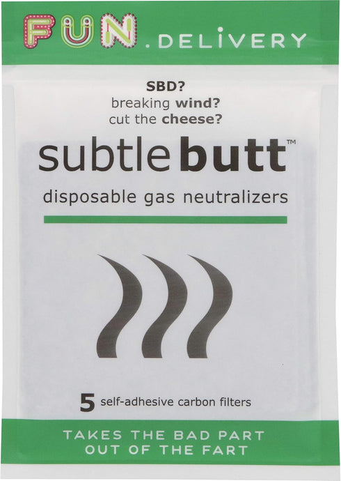 Subtle Butt Disposable Gas Neutralizers, 5 Saving Graces