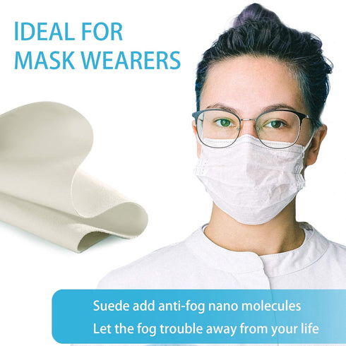 LifeArt 700 (1 Pack) Anti Fog Cloth for Eyeglasses, Microfiber Cleaning Cloth for Screen, Goggles and Ski Masks, Nano