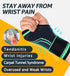 HiRui 2-Pack Wrist Brace with Compression Sleeves and Straps for Fitness, Weightlifting, Tendonitis Relief (Green,