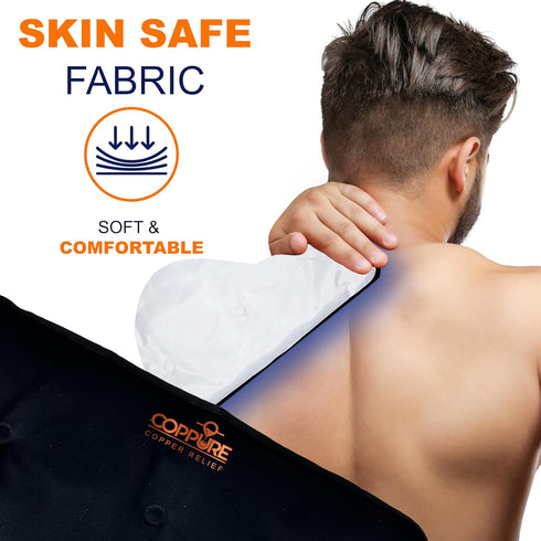 Coppure Large Gel Soft Flexible Medical Ice Packs for Injuries - 2 Pack Reusable Cold Pack for Back Pain, Migraine