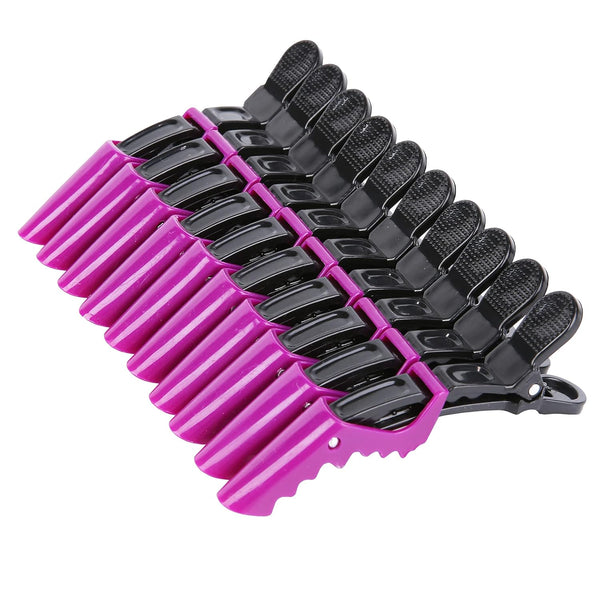 HH&LL Hair Clips for Women, Wide Teeth & Double-Hinged Design, Professional Quality Alligator Styling Clips - 10 Pack