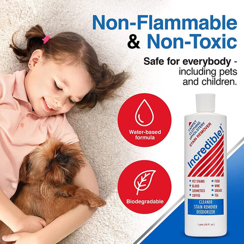 Stain Remover for Clothes, Carpets, Mattress & Upholstery, Removes Most Household Stains - 16 oz (2 Pack)