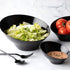 Plasticpro Disposable Angled Plastic Bowls, Round Small Serving Bowls, Heavy Duty Elegant Black, Pack of 8