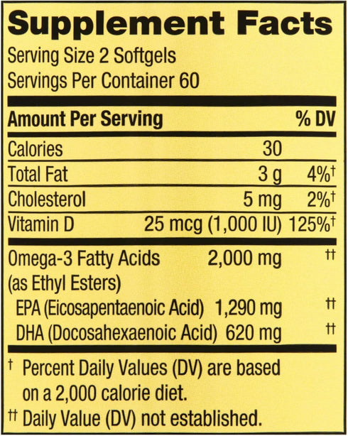 Lual's 45 Diabetes Decoded Bundle with Spring Valley Omega-3 from Fish Oil 2000 mg, 120 Count