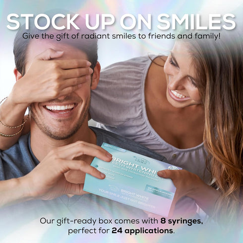 Venus Visage Teeth Whitening Gel Refill Kit, 8 Pack Syringes, 35% Carbamide Peroxide, No Sensitivity for Dazzling Smile