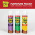 Pine-Sol 12.7 6 Pack Furniture Polish Aerosol, Lemon Scent - Wood Furniture Polish Spray Gives You A Powerful Clean You