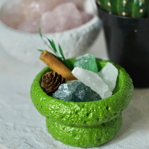 LUXE COVE Set 10 ml Set Spring Collection Essential Oil Diffuser Green Plaster Aromatherapy Diffuser with Natural
