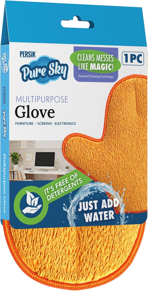 Pure-Sky Microfiber Glove Dusting Mitt - Just Add Water, Ultra Microfiber Cleaning Cloth Glove - 2 Pack