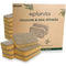eplanita Natural Plant Based Scrub Sponges, 12 Pack Non-Scratch Biodegradable Eco Scourers for Kitchen and Bathroom