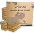 eplanita Natural Plant Based Scrub Sponges, 12 Pack Non-Scratch Biodegradable Eco Scourers for Kitchen and Bathroom