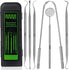 6 Pack Dental Tools Teeth Cleaning Kit, Stainless Steel Plaque Tartar Remover for Adults, Kids, and Pets