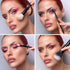 Jessup 10pcs Makeup Brush Set, Professional Black Brushes with Natural Synthetic Hair for Foundation, Blending, Blush,