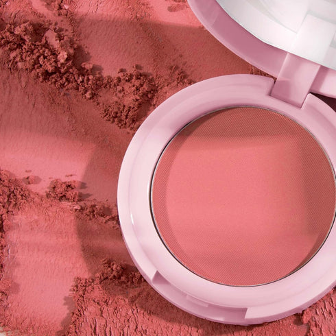 Mally Beauty Bulletproof Powder Blush - Confident Coral, Long-Lasting Matte Finish Compact Blush Makeup
