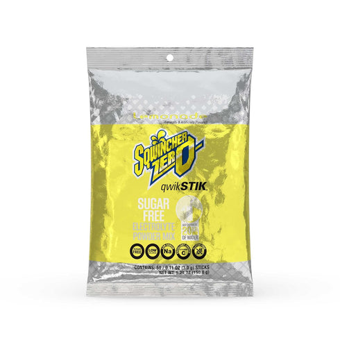 Sqwincher (50 Pack) (50 Count) Zero Sugar Hydration Bundle with Lemonade Drink Mix and Assorted Flavor Freezer Pops