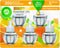 Air Wick Scented Oil Refill, Sweet Orange & Lemon, 5 ct.