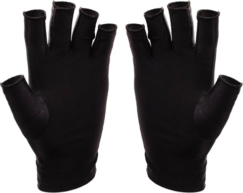 SUNUV LED Gloves for Gel Nails, UPF 50+ Anti UV Gloves for Nail Techs, Professional UV Gloves