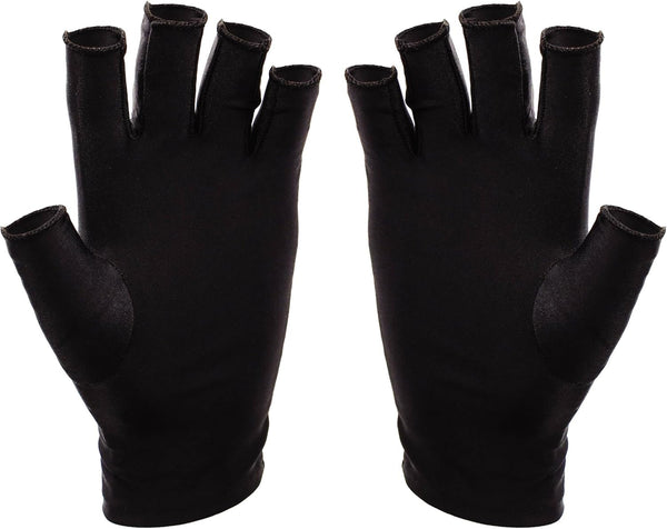 SUNUV LED Gloves for Gel Nails, UPF 50+ Anti UV Gloves for Nail Techs, Professional UV Gloves