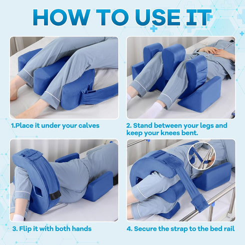 ROYALAY Bedridden Patient Turning Device for Elderly with Fixing Strap, Bedsore Pressure Relief Pillow, Bed Ridden