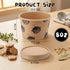 Ninehaoou 100 8 oz Pcs Paper Soup Containers with Lids Disposable Kraft Paper Food Container Hot and Cold Soup Bowls