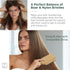 Natural Boar Bristle Hair Brush for Women, Men, Kids; Detangling Paddle Brush for Fine and Curly Hair