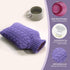 samply Hot Water Bottle with Knitted Cover, 2L for Hot and Cold Compress, Ideal for Menstrual Cramps, Purple