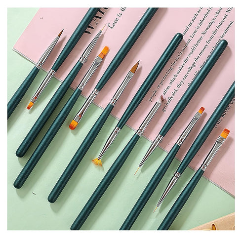 3pcs Ombre Nail Brush Nail Paint Pen for Gradient Color Ombre Brush for Gel Nails Manicure Nail Art Brushes
