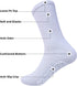 Non-Slip Diamond Star Hospital Crew Socks with Grips for Men and Women