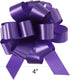Berwick Offray The Perfect Bow Pull Ribbon, 4" Finished Size, Purple, 50 Piece for Gift Wrapping