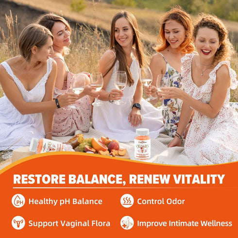 Gummies Gummies Immune 60 Count Premium Feminine Balance for Women - Hawaiian Pineapple Probiotic for pH Balance