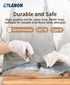 LANON Food Safe White Disposable Nitrile Gloves, Latex-Free, Powder-Free, Textured Fingertips for Cooking, Cleaning,