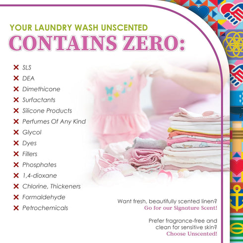 Unscented Softening Rinse Natural Fabric Softener - Plant-Based, Non-Toxic, Safe for Babies & Kids, 50oz Bottle