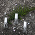 6PCS Empty Nail Polish Bottles with Brush, White Cap, 5ML Clear Glass Refillable Bottles with Mixing Beads & Funnels