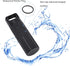 SHD Outdoor EDC Pill Box Container,Black Aluminum Alloy Single Chamber Capsule Waterproof Pill Holder Case for Hiking Camping