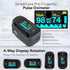SpO2 O2 4-Way 40H (C101A2) Fingertip Pulse Oximeter, Blood Oxygen Monitor Sensor & Heart Rate Monitor, Pulse Ox with PI