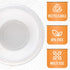 200 Count Disposable 5 Ounce White Plastic Dessert Bowls